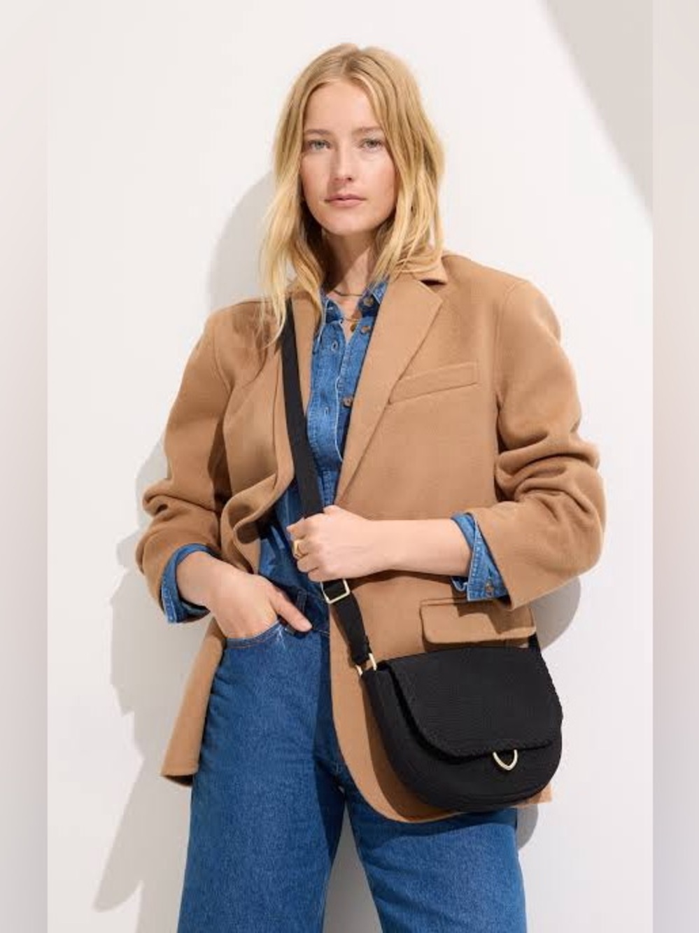 Rothy’s Knit Saddle Bag Crossbody
